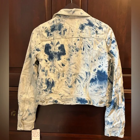 NWT free people jones tie dye jacket in XS - Picture 2 of 5